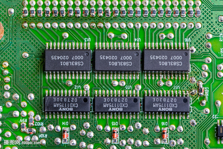 电路板上的集成电路 电脑的大脑与核心